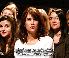 strip club,kristen wiig,funny,snl,lazy,bff,pray,new people,sit at home