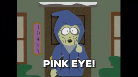 pink eye,south park,halloween,chef,zombies,zika,mylab box
