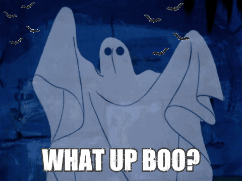 halloween,ghost,boo,what up,what up boo