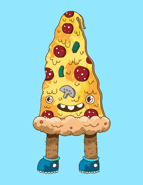 artists on tumblr,pizza,illustration,pizza party