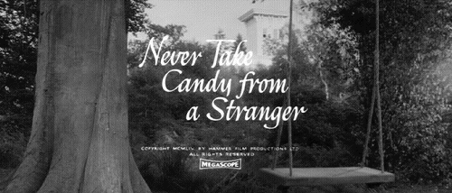 lonely,black and white,creepy,scary,scared,alone,candy,followers,swing,stranger,dont take candy from stranger