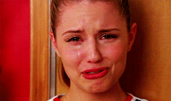 quinn fabray,glee,crying,dianna agron