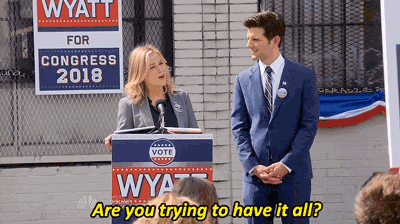 television,love,girl,parks and recreation,girls,woman,politics,parks and rec,work,amy poehler,leslie knope,women,silly,mother,wife,father,feminism,husband,questions,career,hairstyle,choice,parent,7x09