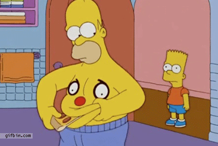 simpsons,fat,homer simpson,funny,cartoon,pizza,laught