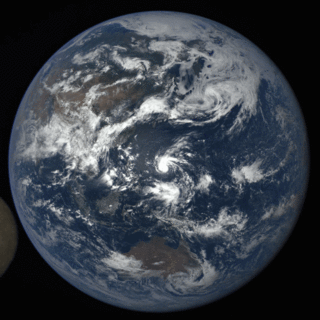 moon,earth,front