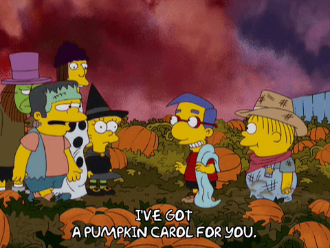 nelson muntz,halloween,season 20,episode 4,milhouse van houten,ralph wiggum,costumes,20x04,pumpkins