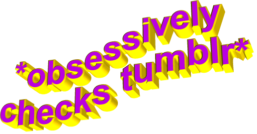 3d words,transparent,tumblr,animatedtext,pink,yellow,checking,obsessively
