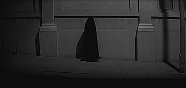 a girl walks home alone at night,black and white,horror,creepy,vampire,sheila vand