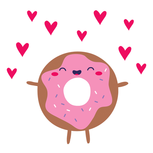 donut,food,love,i love you,transparent,happy,cute
