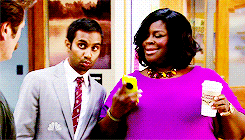 parks and recreation,tom haverford,donna meagle,im os sorry about this coloring dont look at it