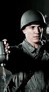 sgt burton pat christenson,michael fassbender,baby shark,band of brothers,by a teal colored apple,needs water,look how young he is