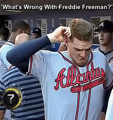 baseball,anniversary,unhappy,freddie,freeman