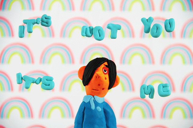 breaking up,claymation,break up,breakup,domitille collardey,its not you its me