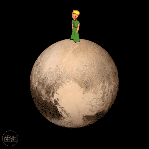 little prince,pluto,nasa,made by abvh,plutoflyby