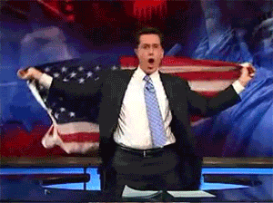 happy 4th of july,freedom,freedom everywhereeee,colbert report bitches