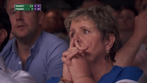 Animated GIF: fan worried nervous.