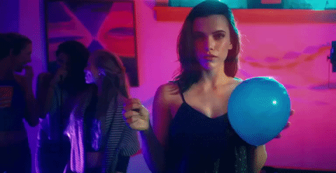 Popping pop balloon GIF.