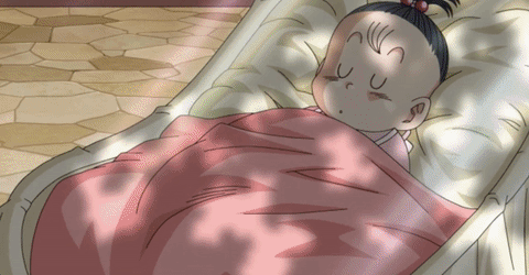 piccolo,anime,dragon ball z,nap,rocking,babysitting,go to sleep,naptime