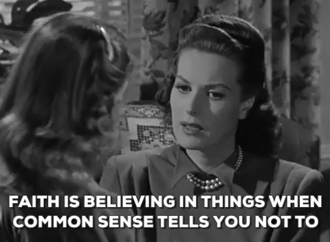 miracle on 34th street,maureen ohara,christmas movies,classic film,faith,1947,faith is believing in things when common sense tells you not to