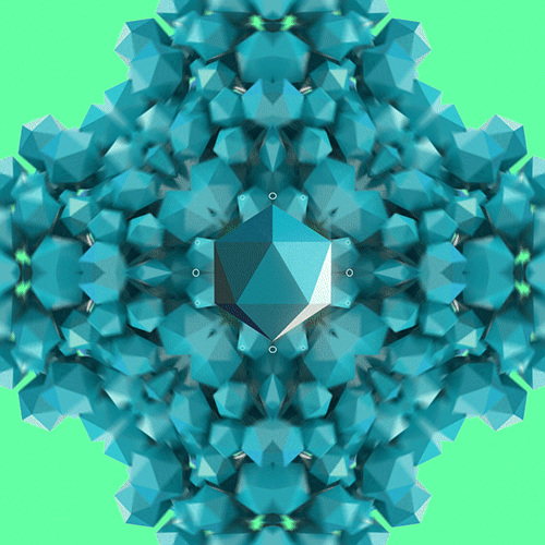 c4d,crystal,rupees,animation,art,loop,trippy,video games,abstract,green,steven universe,dope,after effects,motion design,rad,kaleidoscope,gem