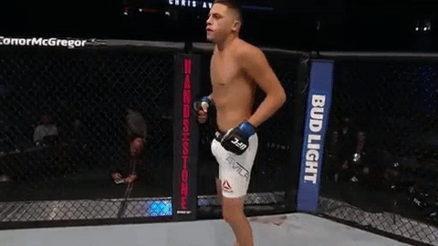 chris avila,excited,fight,punch,warm up,ufc 202