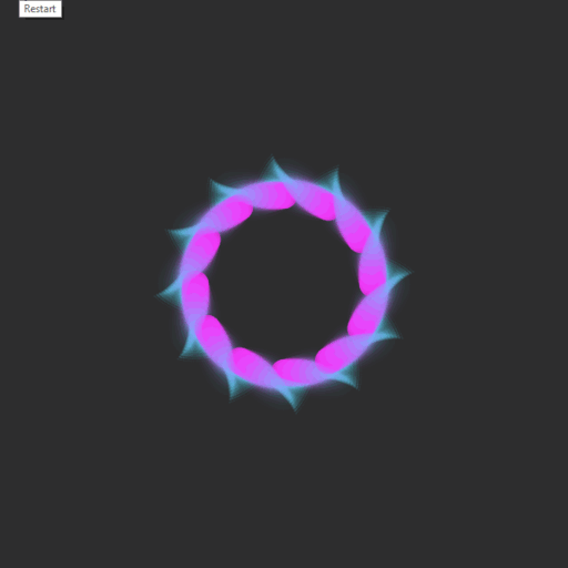 animation,cool,processing,pattern,maths,fade,curve,claw