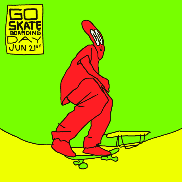 skateboarding,cartoon,skate,parker jackson,go skateboarding day,june 21st,go skate,frontside tailslide