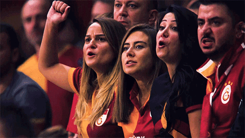 galatasaray,crowd,fans,basketball,excited,fan,cheer,cheering,euroleague,euroleague basketball,euroleague fans