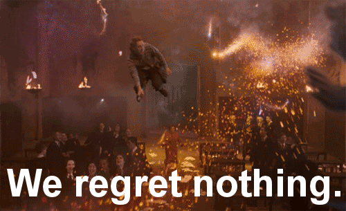 i regret nothing,fred and george,fred weasley,dolores umbridge,fred and george weasley,russell crowe,george weasley,movies,harry potter,fireworks,george,fred,dolores,umbridge,thegrinder,too cool for school