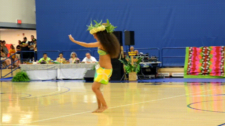 Hula dancer moves GIF.