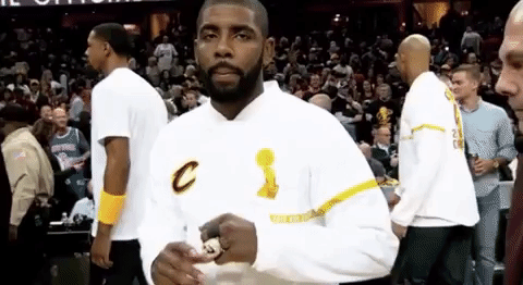 kyrie irving,kyrie,championship ring,basketball,nba,ring,cleveland cavaliers,champion,cavs,ring ceremony,flaunt it