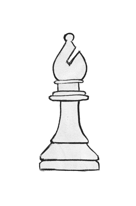 Фигура слон в шахматах картинка
