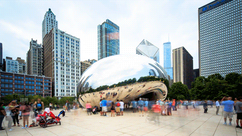 timelapse,chicago,architecture,sculpture,transform tomorrow,illonois,the bean,cloud gate