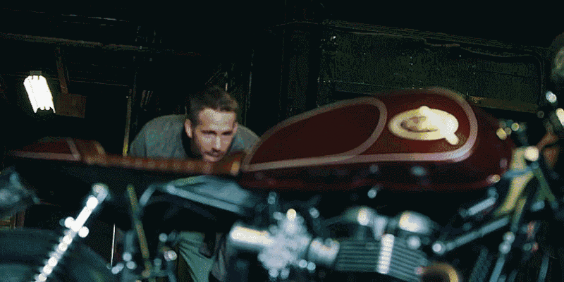 motorcycle,deadpool,ryan reynolds,videos,ryan,escape,reynolds,triumph,dumb questions,kenneth faried,welcome back,take a bow,thanks a bunch