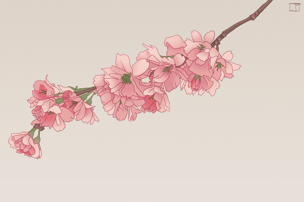 ArtStation - Girl with Flowers [GIF]