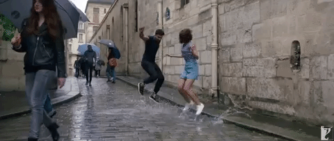 dancing in the rain,puddles,you and me,befikre,dharam,shyra,dipper and mabel