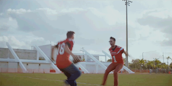happy,sports,music video,football,excited,win,song,celebrate,high five,bus,road,florida,country,score,georgia,road trip,tennessee,south carolina,chest bump,jake owen,volkswagon,vw bus,love bus,jakes love bus