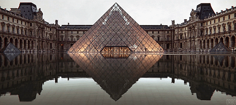 louvre,water,cinemagraph