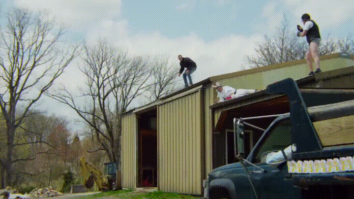 Thump jump roof GIF.