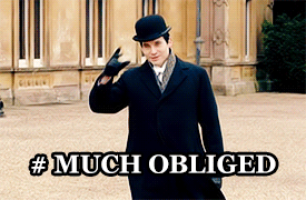 hat tip,downton abbey,thomas barrow,rob james collier,youre as guilty as you are lovey