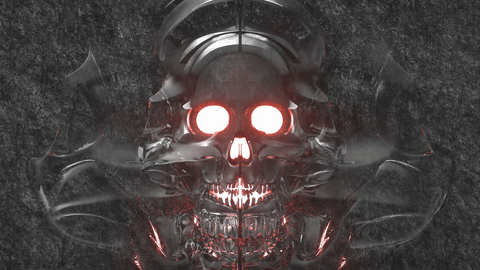 skull,3d,art,digital,robob3ar,pan movie