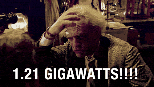 back to the future,121 gigawatts,doc,time travel,gigawatts