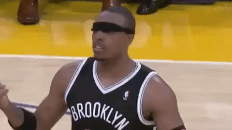 what just happened,where am i,basketball,nba,confused,shocked,huh,brooklyn nets,paul pierce,blindfold,blindfolded