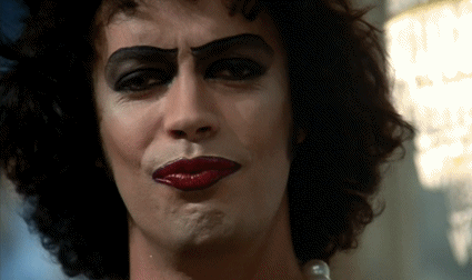 eyebrow raise,frank n furter,reactions,rocky horror picture show,winifred,soution