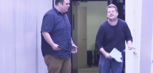 angry,fight,mad,attack,james corden,late late show,freakout,mowen