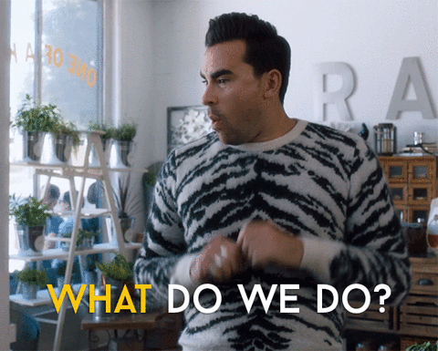 what to do,david rose,schitts creek,daniel levy,comedy,pizza inn,funny,lost,humour,cbc,canadian,stuck,schittscreek,levy,dan levy