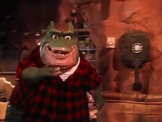 bite me,dinosaurs tv show,90s,tv show,puppet,dinosaurs,fightin,fiesty,nicky ricky dicky dawn,you cant handle the truth