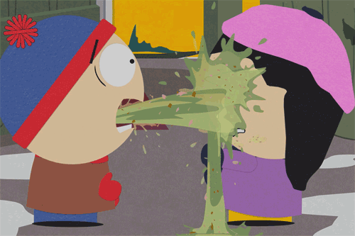 south park,grossed out,vomit,stan,nervous,wendy,disgusted