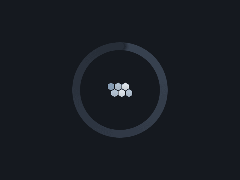 loading icon,circle,hexagons