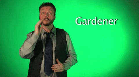 gardener,sign language,sign with robert,deaf,american sign language,swr